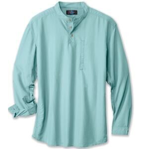 Rail Riders Henley Shirt Mens Size XL Aqua Blue Outdoor‎ Long Sleeves Adventure